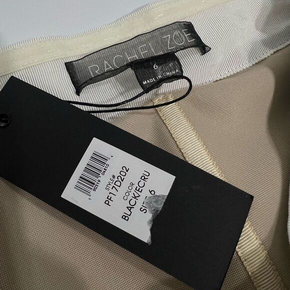 Rachel Zoe Asymmetrical Strapless Dress NWT !!! Black & White Size 6 Small - Picture 4 of 13